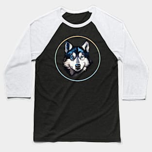 Siberian husky dog Baseball T-Shirt